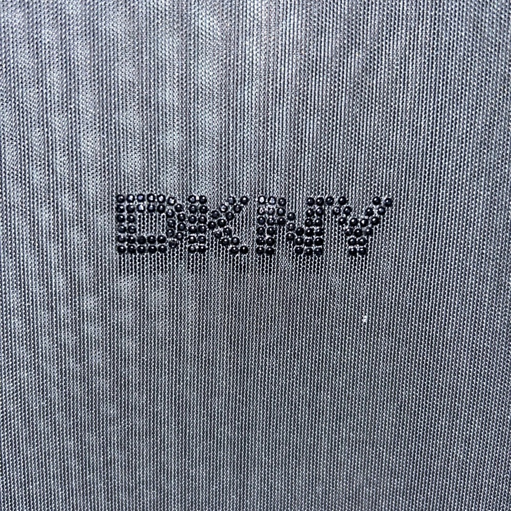 🦋Black Thin See Through DKNY Long Sleeve Shirt 5/25$